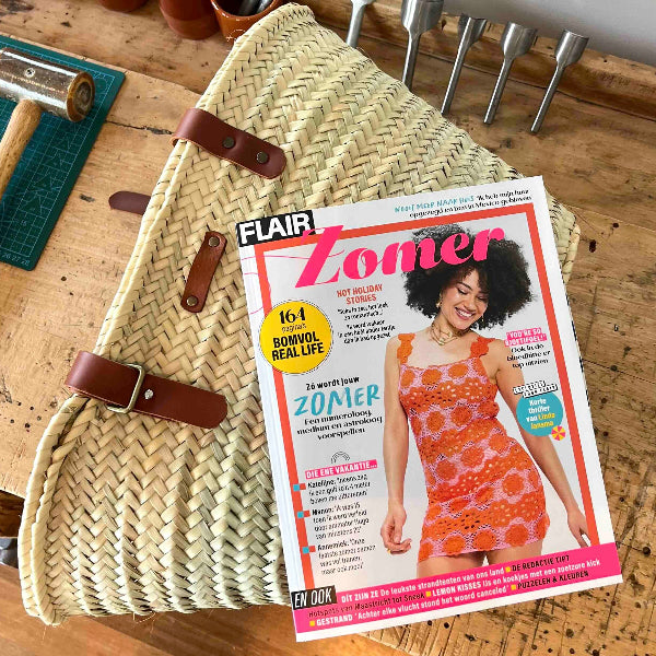 SA Design is gespot in Flair zomerboek vanwege de unieke en duurzame rieten tassen