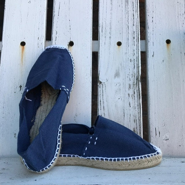 Handgemaakte espadrille navy uit Spanje