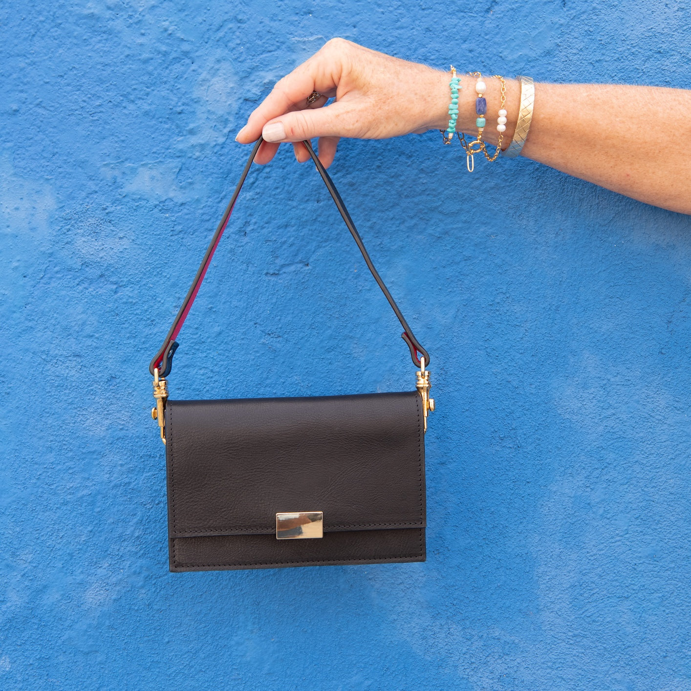 Leren handtas Marbella
