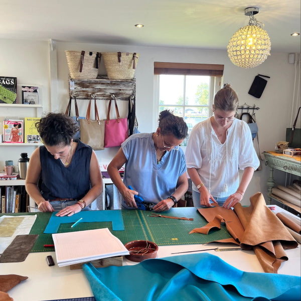 Voorbereiden rits voor leren shopper