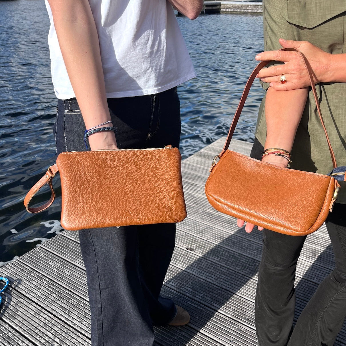 camel tassen in verschillende modellen uit de workshop leren tas